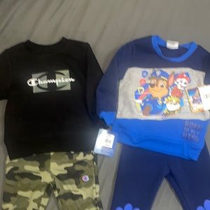 NWT 2 Boys Sweatpants set